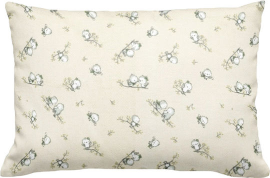 Dimcol Birds Kids Cotton Pillowcase 50x70cm 16 Ecru
