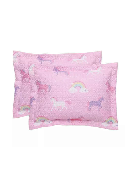 Das Home 4929 Kinder Kissenbezüge Set 50x70cm Pink, Purple