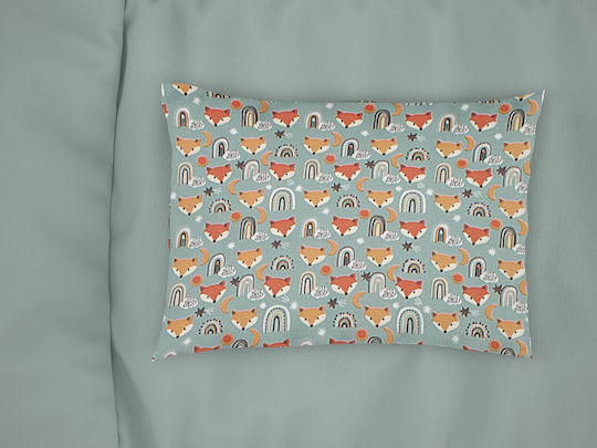 Dimcol Față de pernă pentru copii din bumbac 100% 50x70cm Pale Cyan