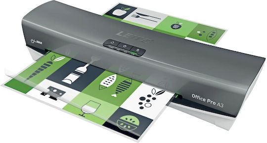 Leitz Leitz Laminiergerät iLam Office Pro A3 Silber Schreibtisch für A3 250 Mikron