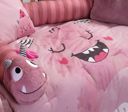 Nef-Nef Homeware Monstermania Πάντα Snake Εσωτερική Rose 15x200cm