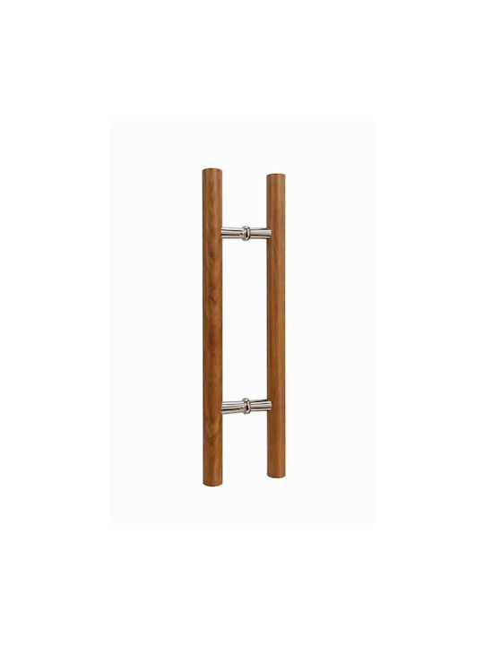 Front Door Handle 597mm Wood Effect