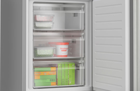 Bosch Ψυγειοκαταψύκτης 321lt Total NoFrost Υ186xΠ60xΒ66.5εκ. Inox KGN367LDF