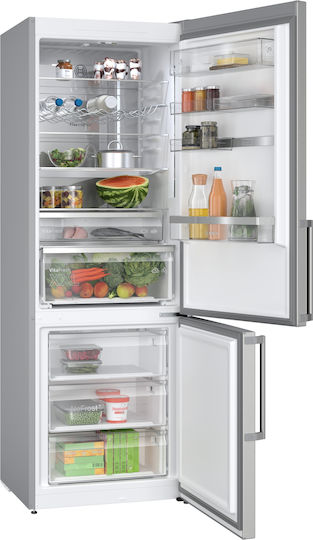 Bosch Ψυγειοκαταψύκτης 440lt Total NoFrost Υ203xΠ70xΒ66.7εκ. Inox KGN49AICT
