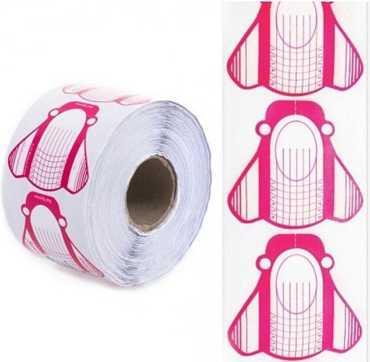 Nail Extension Forms Red 100 Pieces