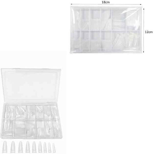 Artificial False Nail Tips Transparent