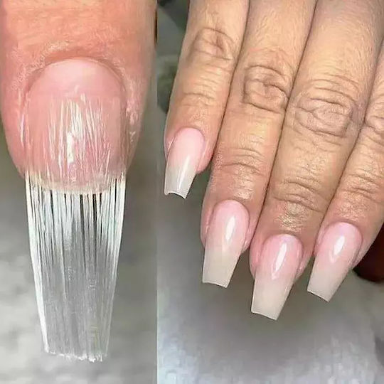 Gel Nail Tips in Beige Color 100pcs