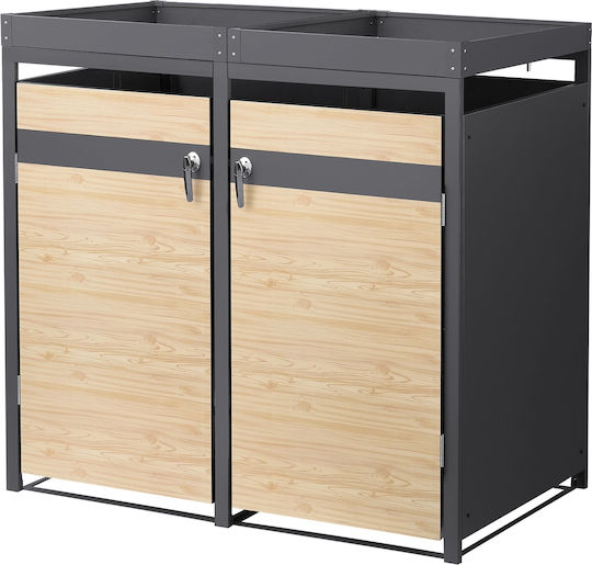 ML-Design ML-Design Kunststoff-Gewerbliche Abfallbehälter 240l Graue