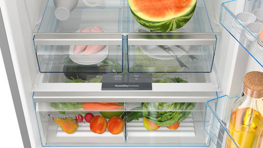 Bosch Fridge-Freezer 526lt Total NoFrost H186xW75xD80cm Inox KGN76XIEP