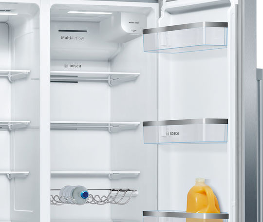 Bosch Ψυγείο Ντουλάπα 562lt Total NoFrost Υ178.7xΠ90.8xΒ70.7εκ. Inox KAD93AIEP