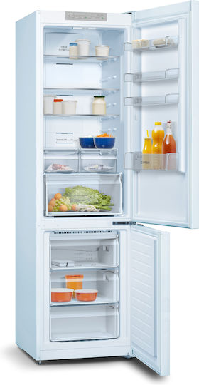 Pitsos Kühl-Gefrierkombination 368Es Total NoFrost H203xB60xT66cm. Weiß PKNB39VWEA