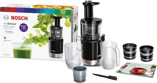 Bosch Storcător de fructe Presare lentă 150W Unelte pentru măcelari Negru