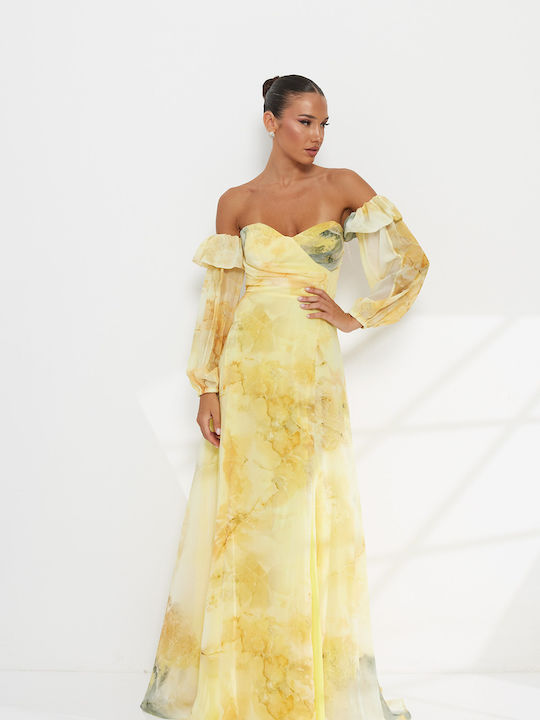 Sommer Maxi Damenkleid Für Hochzeit Βαπτίση Blumen