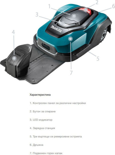 Makita Роботизирана машина за косене на трева 18V