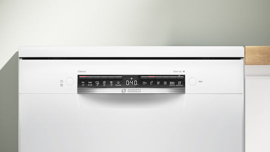 Bosch Ελεύθερο Πλυντήριο Πιάτων με Wi-Fi για 13 Σερβίτσια Home Connect Π60xY84.5εκ. Λευκό
