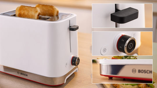Bosch Mymoment Тостер Двуместна 950W Бяла