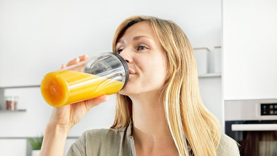 Bosch To-Go-Flasche + Messer kompatibel mit Bosch Vitapower Blender Serie 4 Serie 2