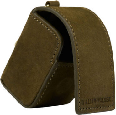 William Walker Green Waterproof Leather Dog Excrement Removal Case Bags Nubuck Heritage Collection 7 X 4cm