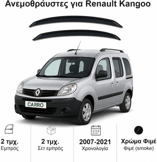 Heko Комплект Ветробрани Dark Fime за Renault Канго 2бр