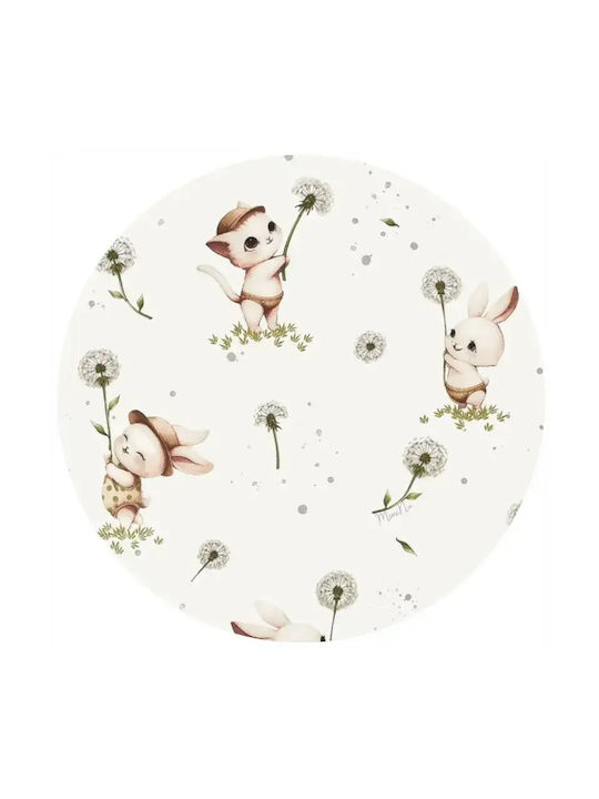 MimiNu Lenjerie De Patut Bebe Pentru Cradle Din Bumbac Cu Cauciuc 90x40cm