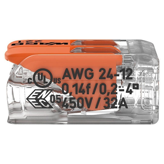 Wago Slim Myf Cleme 2x4mm2 Set 100 Bucăți