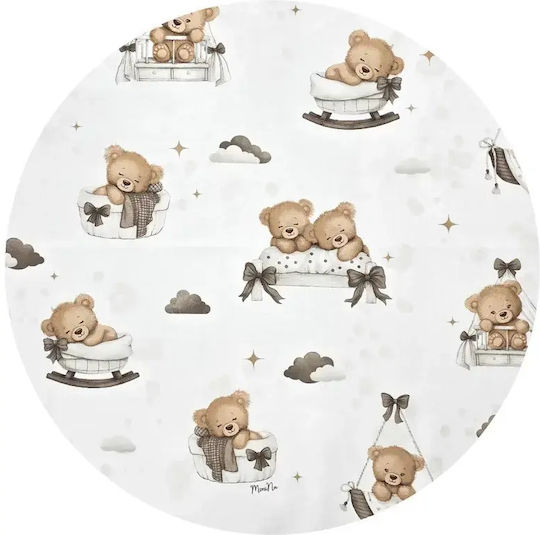 MimiNu Baby Bettwäsche-Set Für Krippe Beige 3 Stück