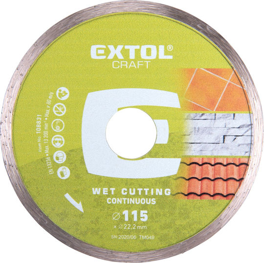 Extol Craft Cutting Disc for Construction Materials 115mm