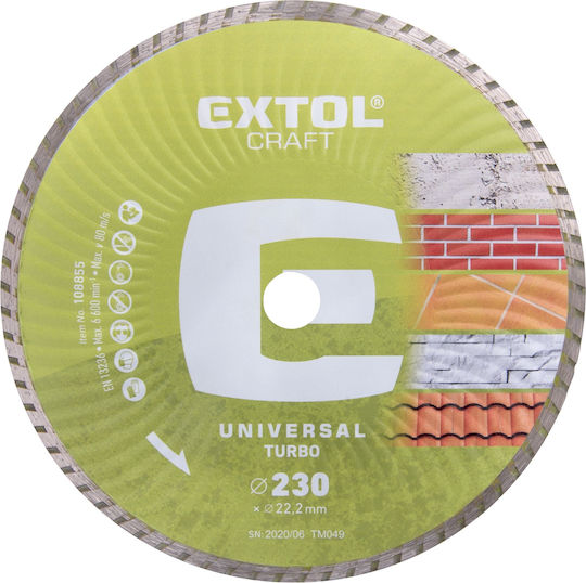 Extol Craft Cutting Disc for Construction Materials 230mm