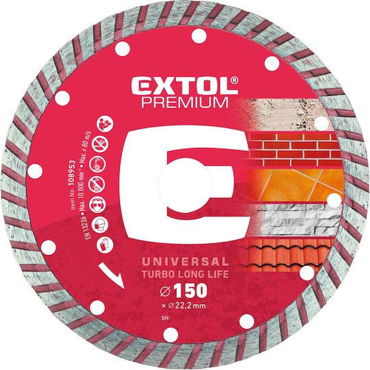Extol Диск За Рязане На Строителни Материали