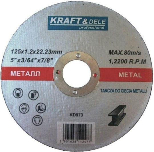 Kraft & Dele Disc de tăiere metal 125mm