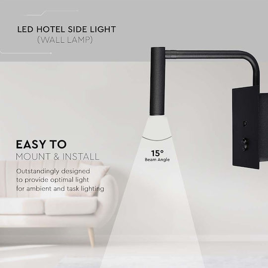 V-TAC V-TAC Wandmontiertes Außenlicht LED IP20 3W mit Warmweißem Licht 9x6x3cm V-TAC V-TAC Wandmontiertes Außenlicht LED IP20 3W mit Warmweißem Licht 9x6x3cm