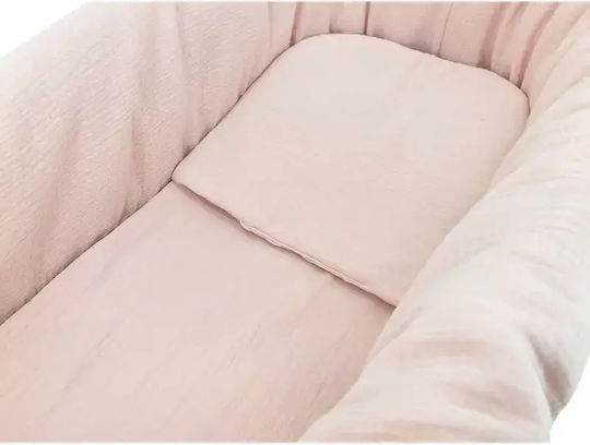 Qmini Baby Bettwäsche-Set Für Wiege Powder Rosa