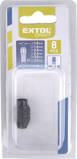 Keyless Chuck Extol Craft 404192 ⌀0.1-3.4mm M8×0.75