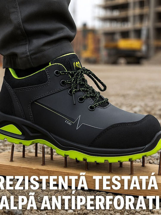Reis Pantofi de Siguranță Gri S3 cu Certificare FO,SR