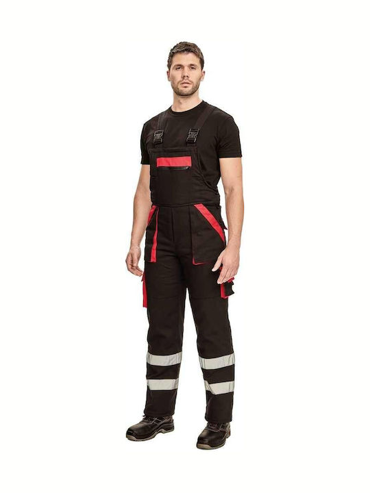 Cerva Work Coveralls Full Body Waterproof Anti-Static Cotton Black