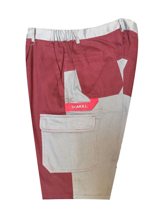 Raw-Pol Reflective and Waterproof Work Bermuda Beige from Cotton