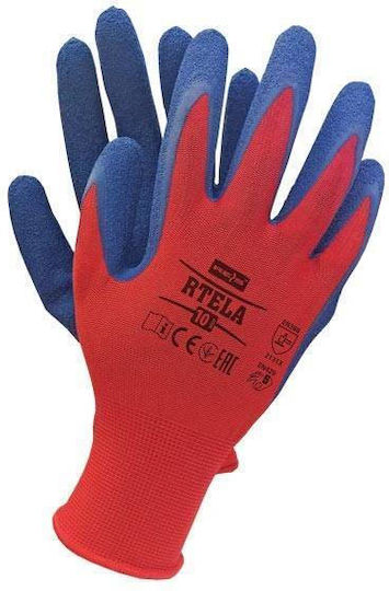 Reis Mănuși De Lucru Roșii Latex
