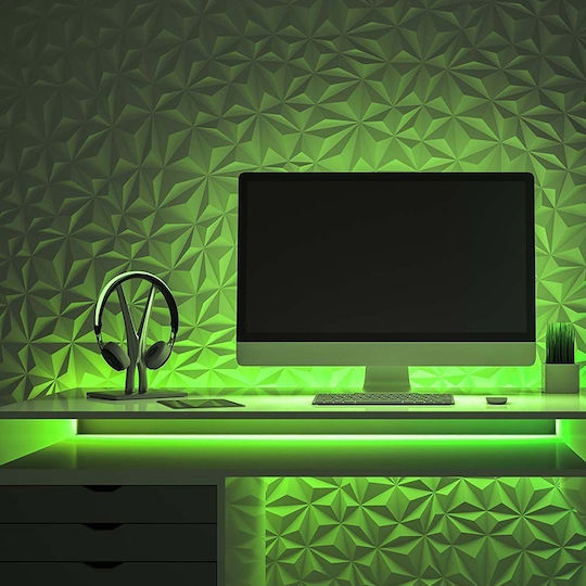 V-TAC Bandă LED Impermeabilă 24V Lumină Verde 5m Tip COB