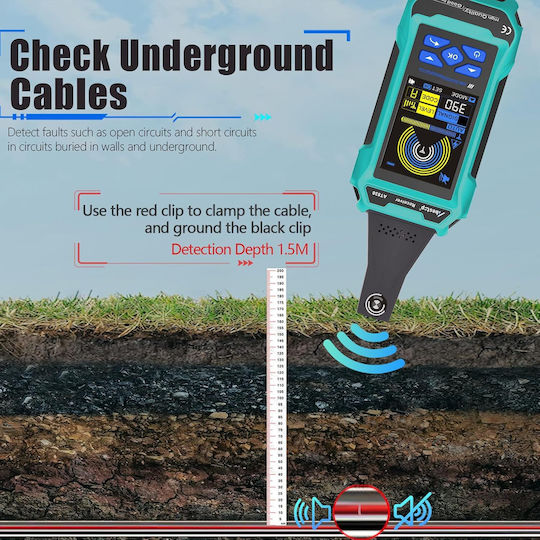 Locator At838 Abestop Circuit Locator Multimeter Function Underground Ψηφιακός Ανιχνευτής Καλωδίων
