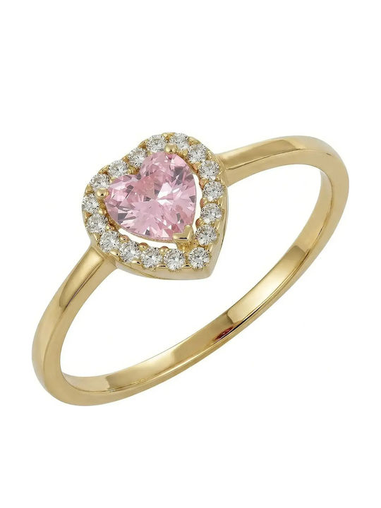 Women's Ring with Zircon from 9K Gold Women's Ring with Zircon from 9K Gold