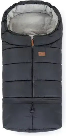 Petite & Mars Jibot Sac de Cărucior Impermeabil Gri cu Căptușeală Fleece 100x48cm