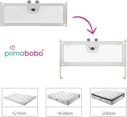 Primabobo Bară de Protecție pentru Pat din Metal în Culoare Gri