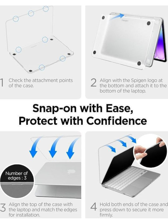 Spigen Θήκη Laptop 13" Μπλε ACS11814