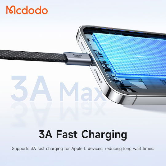 Mcdodo USB-A to Lightning Cable 18W Black 1m CA-1160
