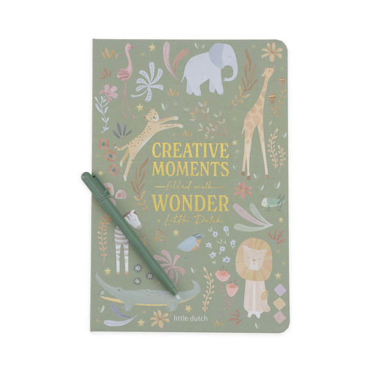 Little Dutch Writing Tablet Safari Friends Green