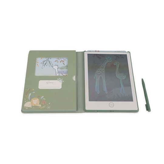 Little Dutch Writing Tablet Safari Friends Green