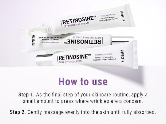 Rovectin Retinosine Deep Intense Rich Moisturizing & Anti-aging Face Night Cream with Retinol & Niacinamide 30ml