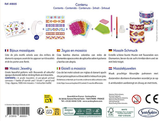 Kit creativ DIY Mozaic cu diamante Brățări Sentosphere
