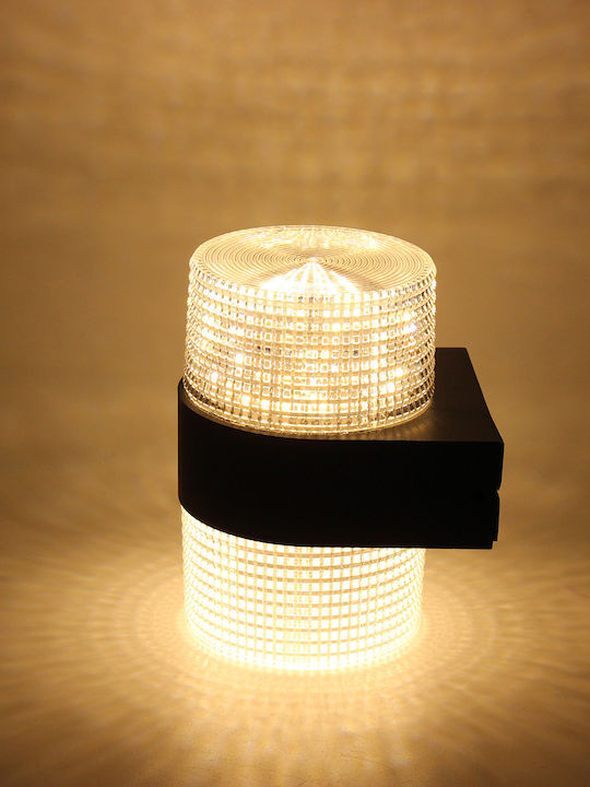 Keskor Iluminat Exterior Montat Pe Perete Led Încorporat 8W Cu Lumină Alb Cald 9.5x10.5x13.5cm