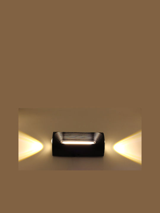 Keskor Wall-Mounted Outdoor LED Light 11W With Warm White Light 20x6x10cm